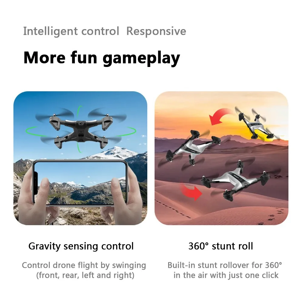 Дрон F3 складной летательный аппарат HD Aerial 1080 p One Touch возврат давления воздуха Hover
