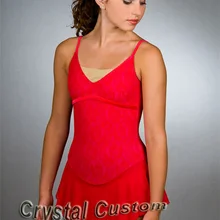 Красивые платья для катания на коньках для девочек с спандексом Изящные новые брендовые соревнования в фигурном катании платье на заказ DR2674