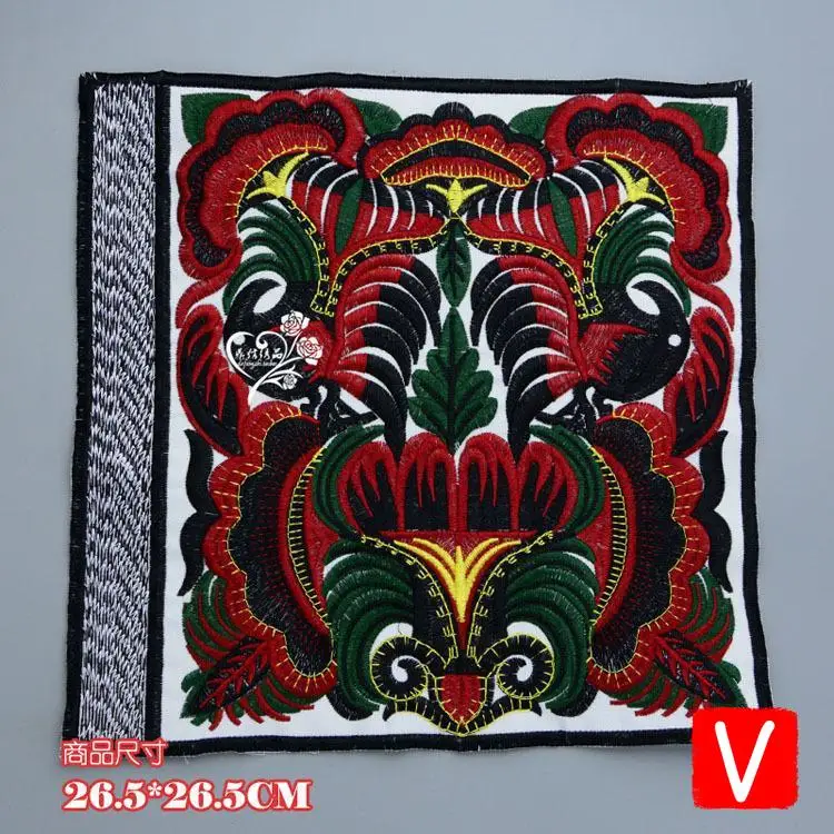 

VIPOINT embroidery big totem patches flower patches badges applique patches for clothing DX-12