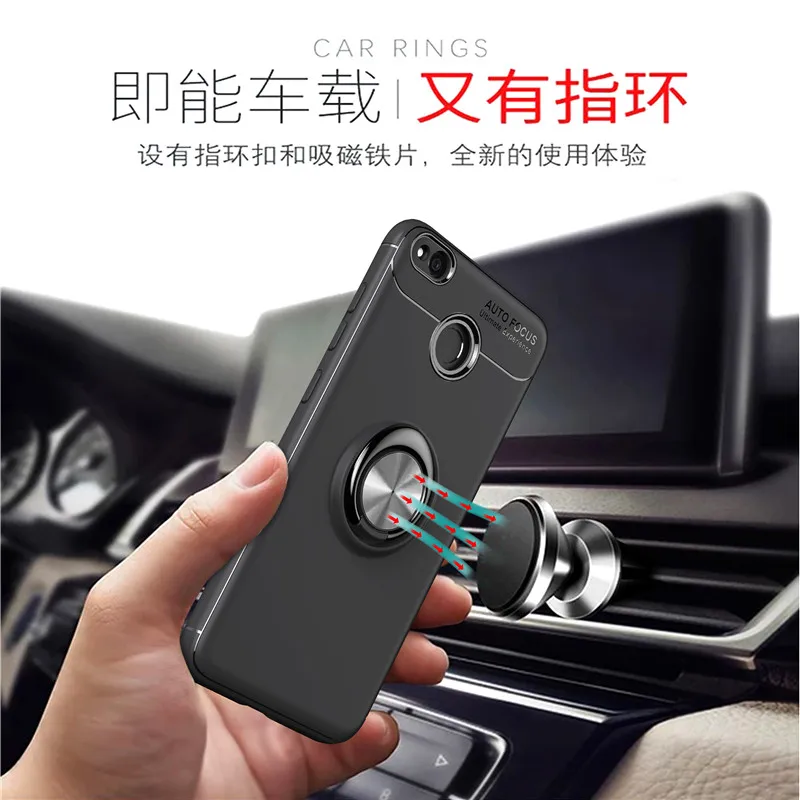 Redmi 4X Case For Xiaomi Redmi 4A 4X Cases Thin Finger Ring Holder Case Xiaomi Redmi 4X Cover Phone Invisible Bracket Stand Shell13