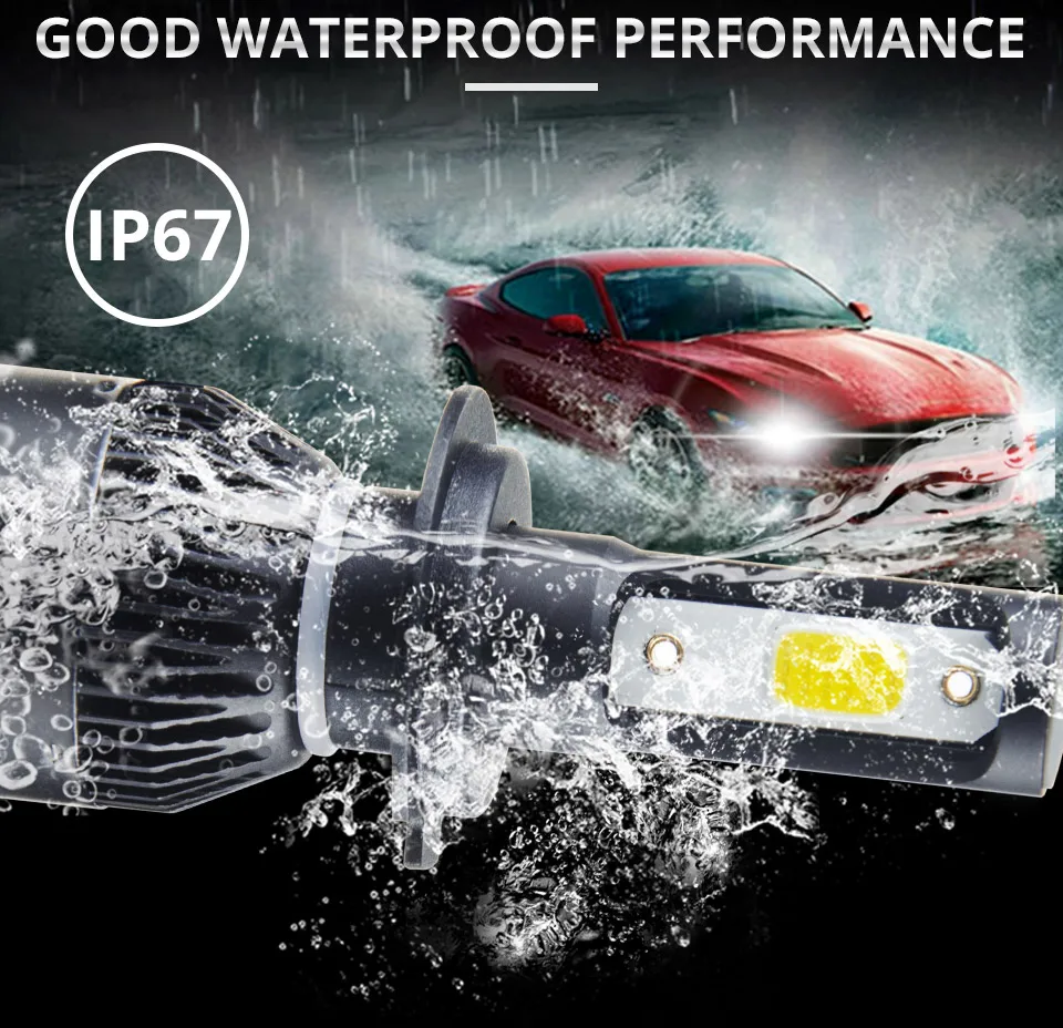 Aceersun H7 LED Bulb Car Headllight H4 LED H1 H11 9005 72W Fog Light 12V 24V Auto Headlamp Lamps 8000LM 6500K Car mini cob chip (5)