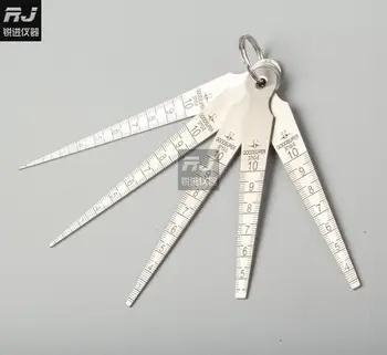 

(complete wedge feeler) small foot cone feeler set 5 branch gap ruler of automobile sheet metal