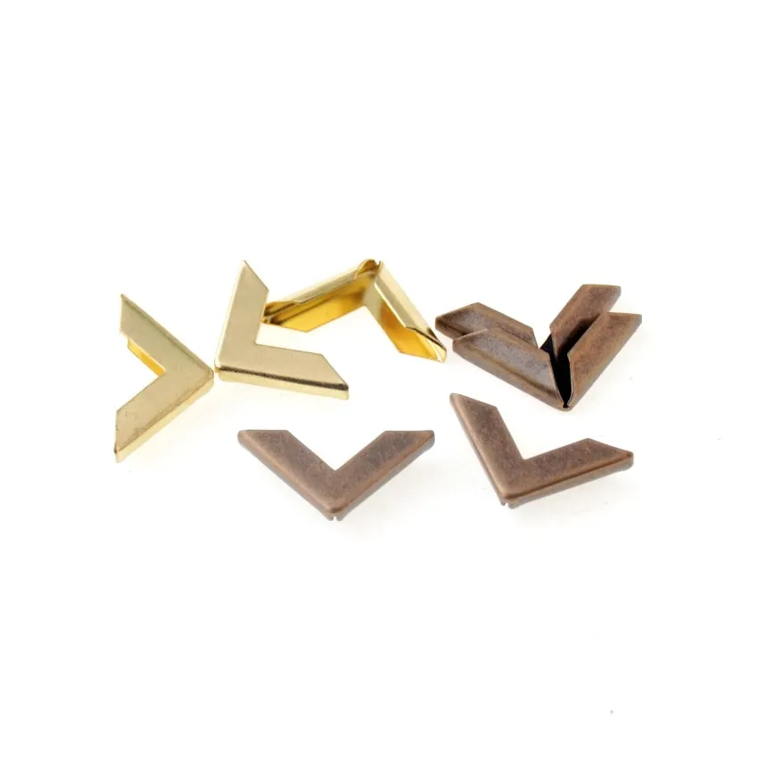 

Free Shipping 100PCs 17x23mm Book Scrapbooking Albums Menus Folders Collar Corner Protectors