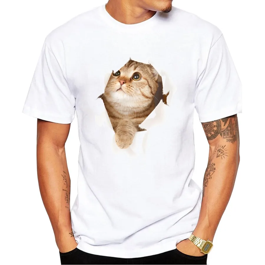 2018-Hot-Sales-Funny-French-Bulldog-Men-T-shirt-3D-Cute-Cat-Printed-t-shirts-Short (4)