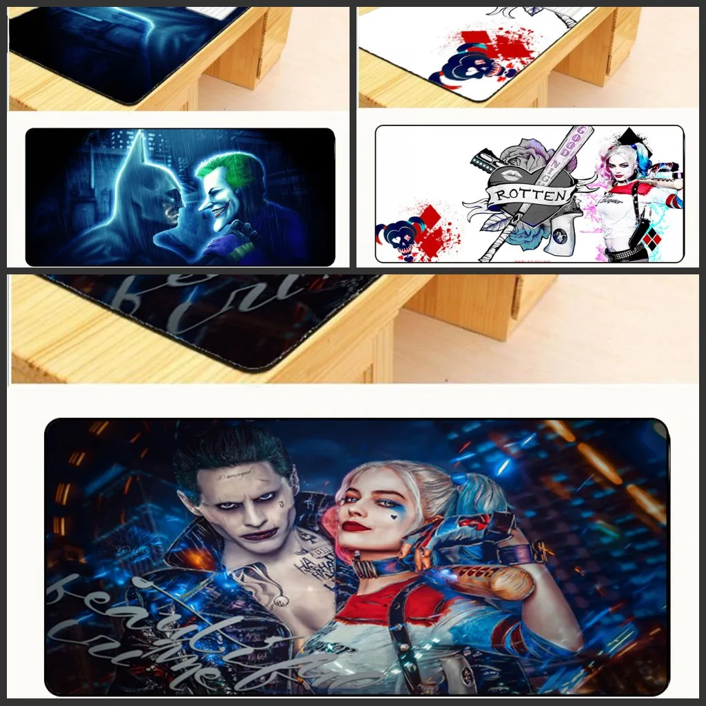 

Mairuign Harley Quinn Batman Movie Free Shipping Rubber Gaming Table Mat Overlock Mouse Pad Large Computer XL 900 * 400 * 2mm