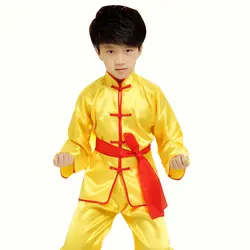 Новый Улучшенный качество Вин Чунь Китайский конг-фу Набор Тан Костюм Дети Кунг-Фу Одежда Форменная Набор детской боевые искусства костюм