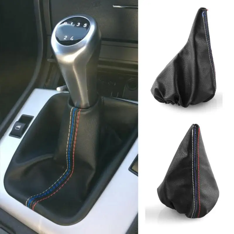 2pcs/set Manual Gear Lever Hand Brake Cover Gearbox Dust Cover E36 E46