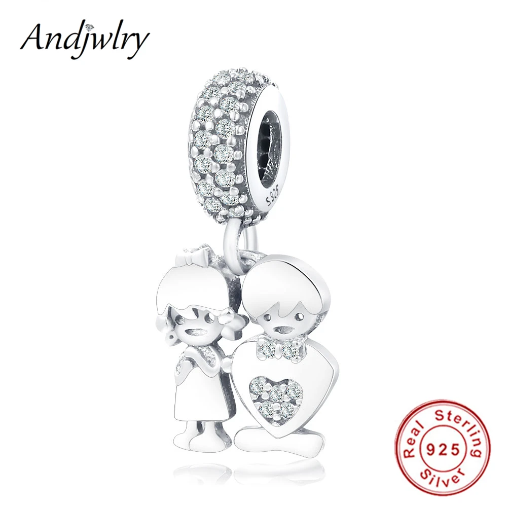 

Fit Original Pandora Charms Bracelet 925 Sterling Silver Pendant Girl&Boy Dangle Charm Beads Making DIY Jewelry Women Berloque