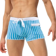 Брендовые купальники мужские быстросохнущие купальники большого размера бикини гей пенис мешок плавать Боксер Короткие низкая посадка плавать ming Surf доска шорты новинка