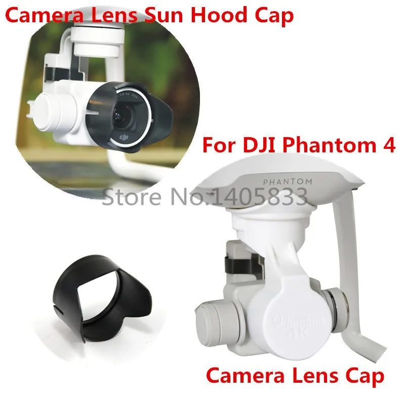 DJI Phantom 4 3 Professional And Advanced Camera Lens Cap Protector With Gimbal Stabler Lock And Camera Lens Sun Hood Sunshade Cap
