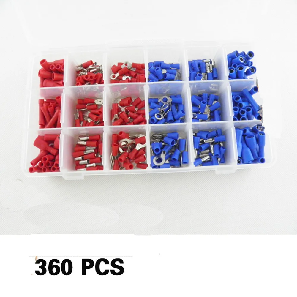 

18 types 360 pieces Assorted Set Insulation Pre-insulated Wire Crimp Terminals Sade