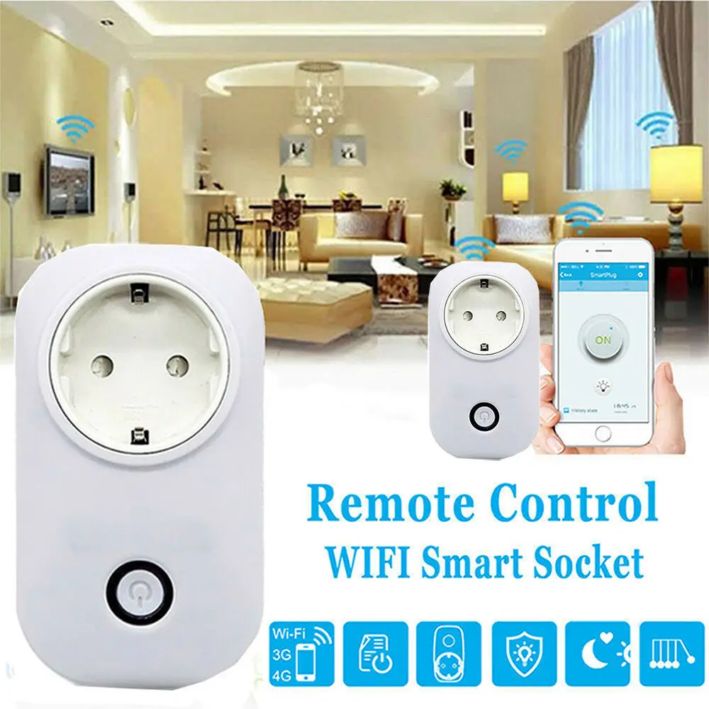 

10 PCS SONOFF S20 EU Smart Plug Wifi Power Socket Timer Outlet Remote Alexa Google Home IFTTT Compatible HWC