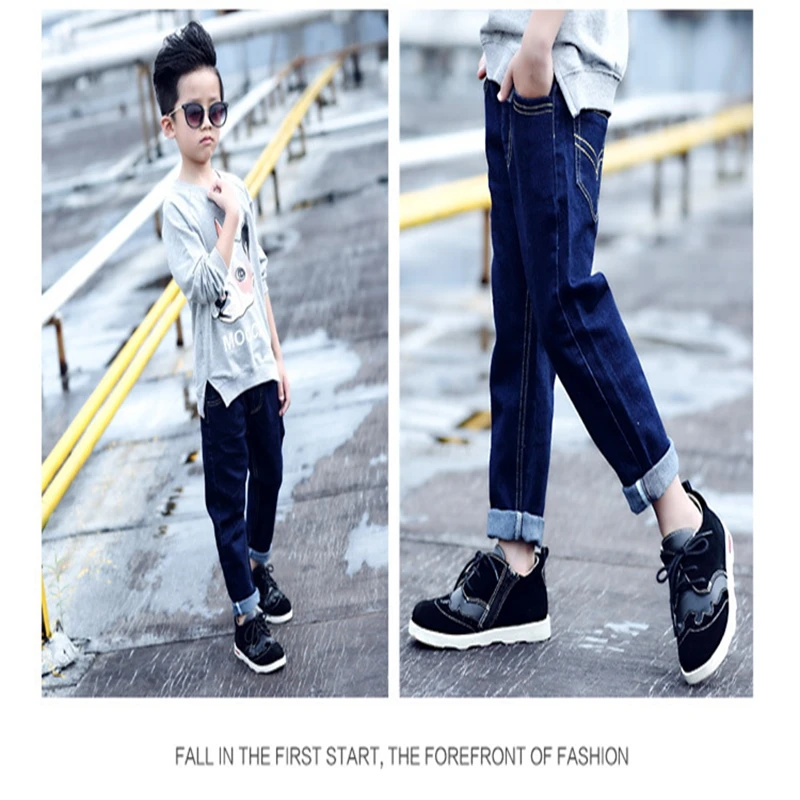 Baby Boys and childrens jeans Pants clothes In the spring and autumn Stylish and simple Boys kids leisure Clothing lrzlyx06 (13)
