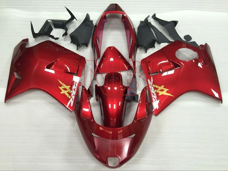 Обтекатели CBR1100 XX 1996 2005 красные CBR 1100 2000 Пластиковые обтекатели без краски|Полные
