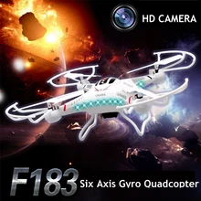 DFD F183 Dron Drones Quadcopter Con Cámara HD de 2.0MP 4CH 6 Ejes Quadrocopter Aviones de Control Remoto Juguetes Helicóptero Helicoptero