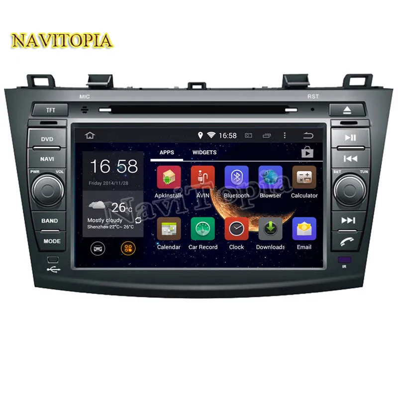 Clearance Octa Core 4G RAM 64G ROM Android 9.0 Car DVD Multimedia Player Auto GPS Navigation for MAZDA 3 2010- 4