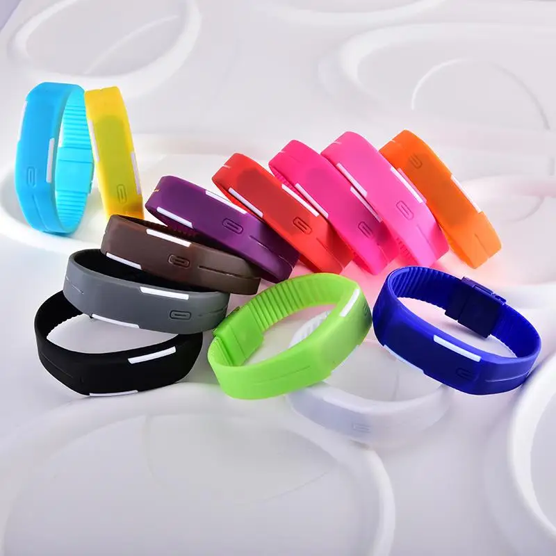 LED watch Men Women Watches Colorful Rubber Creative Digital Watch Calendar Smart LED Electronic Wristwatches montre femme saat