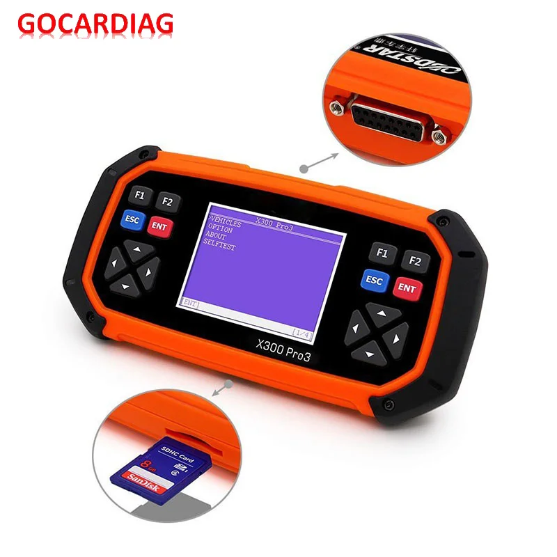 Оригинальный OBDSTAR X300 PRO3 ключ мастер OBDII Ключевые программист Пробег Исправление