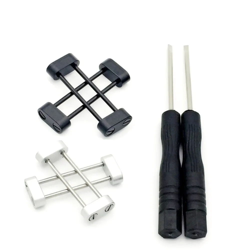 

Adapter Connector Set Lugs Screwbars Tools With Screw Bar Kit Replacement Accessory Stainless Steel for Smart Watch Bands