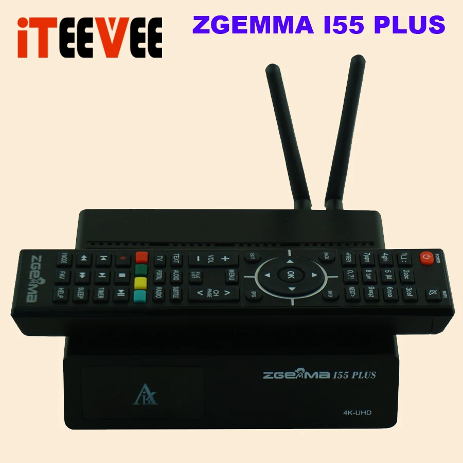 4K UHD IPTV Box ZGEMMA i55 1500 МГц четырехъядерный Linux OS E2 H.265/HEVC Multistream со встроенным WiFi