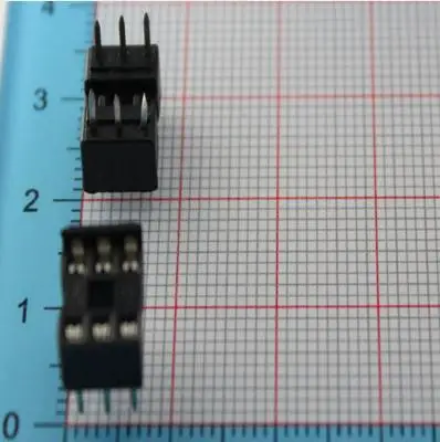 

Free shipping!hot sale!DIP6 socket, square hole seat,IC Block, 6P socket, the chip base