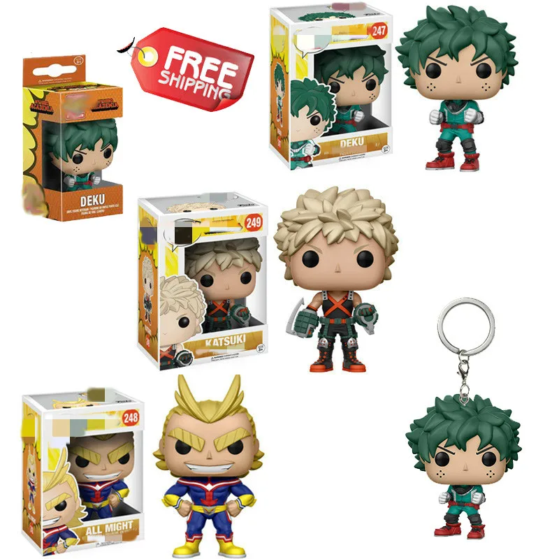 

Action My Hero Academia Funny Figuire PVC Model Toys Collectable Gift Deku Katsuki All Might Heros Figurine Craft Free Shipping