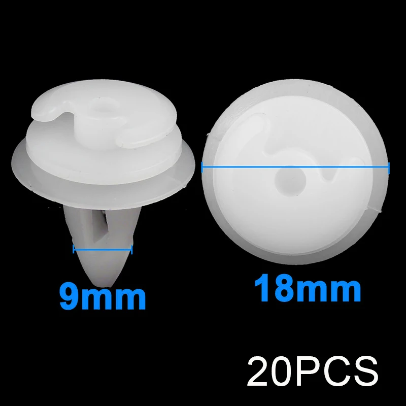 20* Auto Rivet Fastener Door Panel Trim Clips Part For BMW 3 5 7 E36 E34 E32 E39