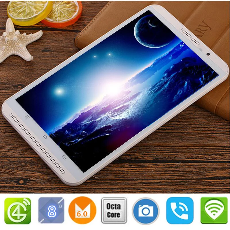 CARBAYTA 8 inch tablet pc Android 6.0 octa core ROM 32G Dual SIM Bluetooth GPS 800x1280 IPS Smart Google tablets pcs M1S 4G LTE