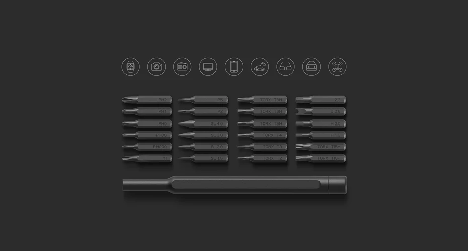 Original Xiaomi Mijia Wiha Screwdriver Set Daily Use Kit 24 Precision Magnetic Bits AL Box Screw Driver Sets Xiaomi Smart Home-44