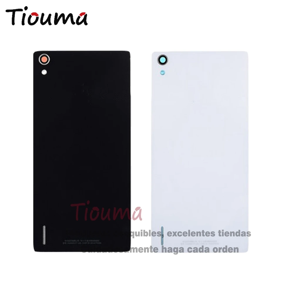 Батарея задняя дверь крышка + нижняя Кепки чехол для Huawei Ascend P6 Корпус черный/белый