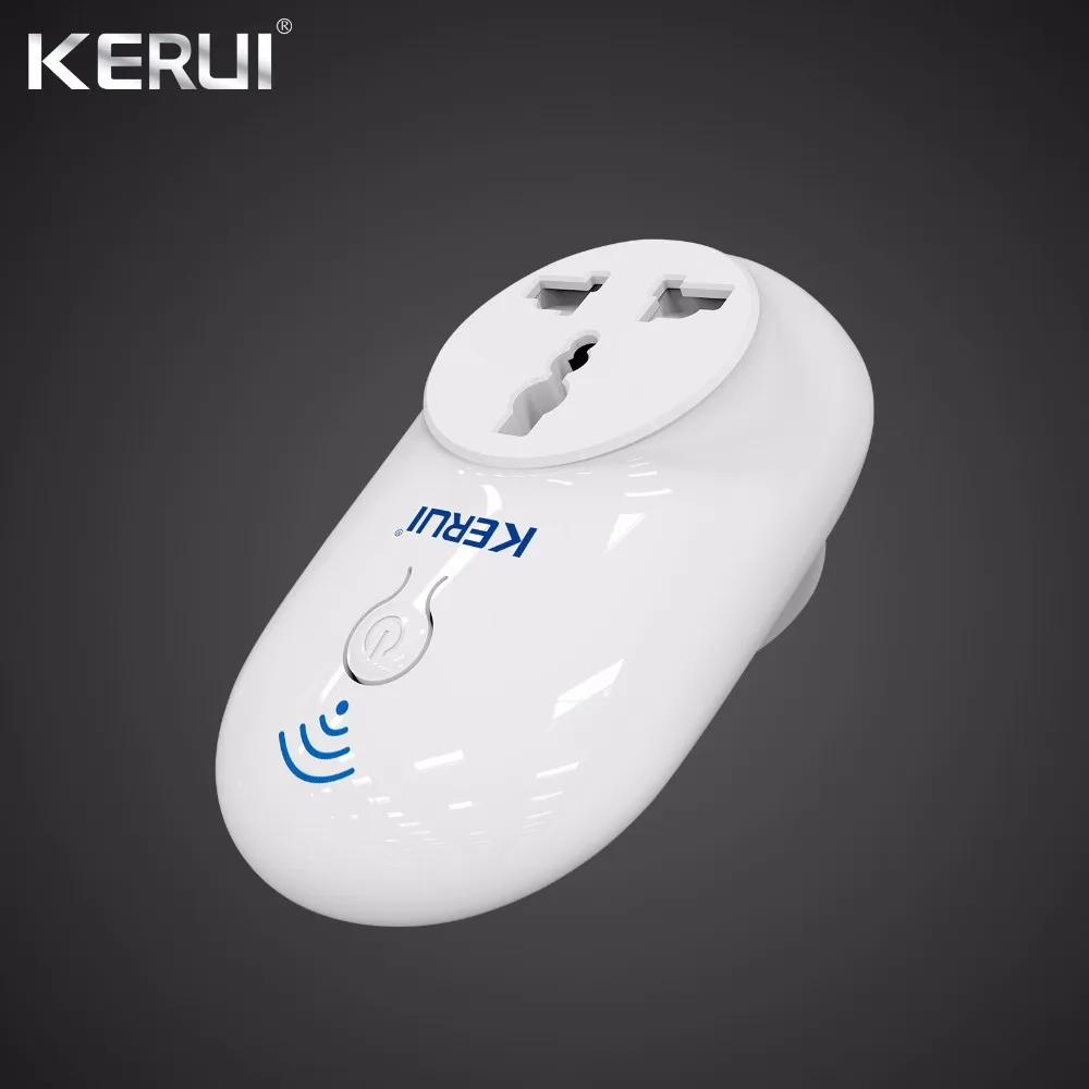 Беспроводной независимый дистанционный выключатель розетки Kerui с Wi Fi умная Вилка