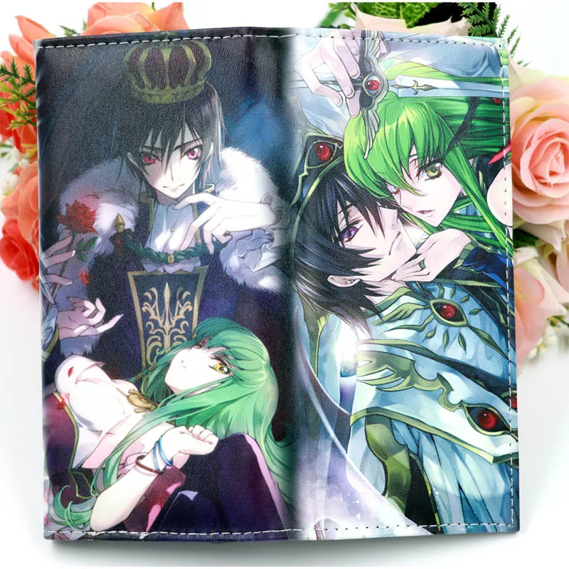 SAO Anime Sword Art Online Long Wallet Kirigaya Kazuto Synthetic Leather Purse - Цвет: Code Geass