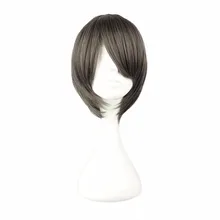 MCOSER 30 см серый синтетический парик косплей парик Высокая температура волокна волос 269A