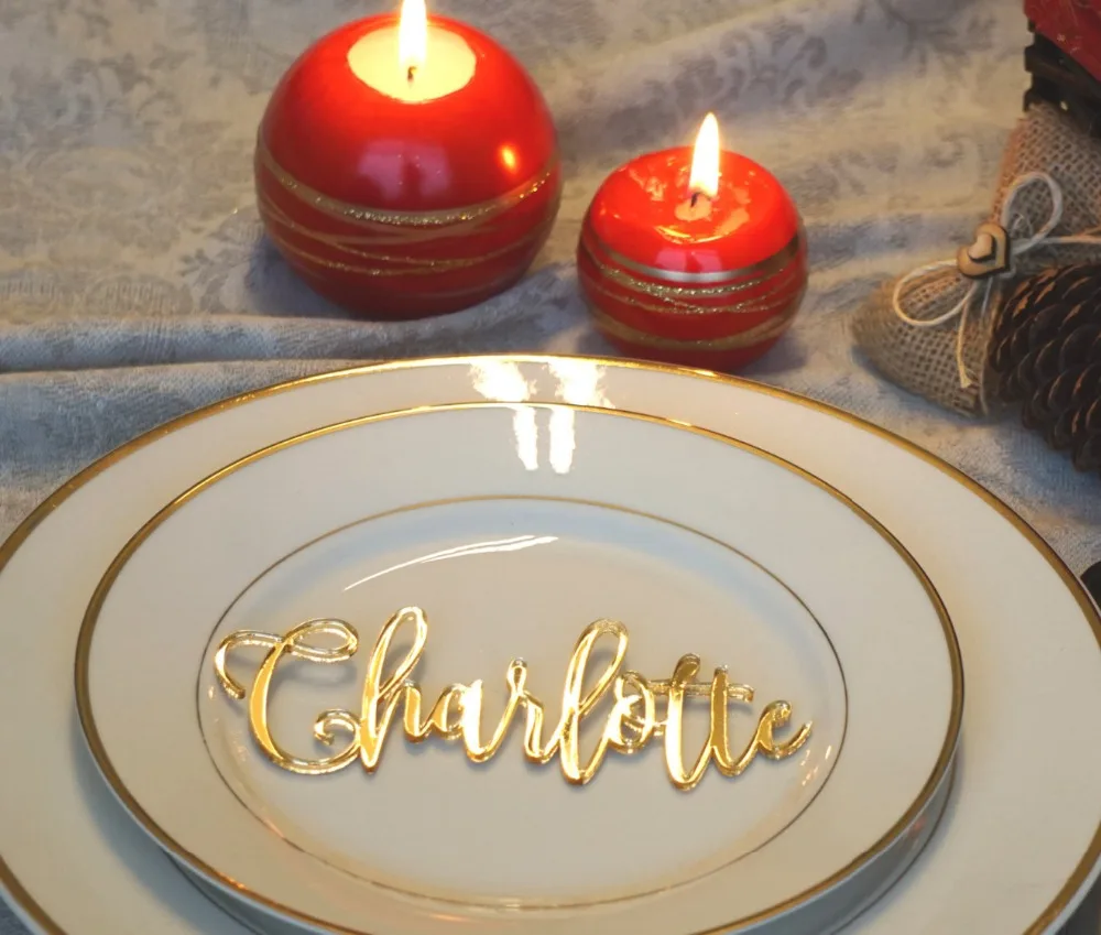 

Custom Wedding Decoration, Guest Names,Wedding Name Place Setting, Custom Acrylic names place setting,Wedding gifts for guests