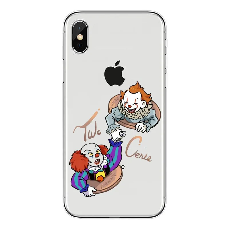 Мягкий чехол для телефона Pennywise Float It Cartoon Comic iPhone 8 7Plus 6SPlus SE X милый мультяшный