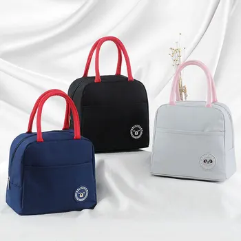 Cartoon Lunch Bag Oxford Women Men Kids Insulated Cooler Box Thermal Insulation Food Picnic Bento Tote Case Accessories Supplies oxford thermal lunch bag insulated cooler storage women kids food bento bag portable leisure accessories supply product stuff