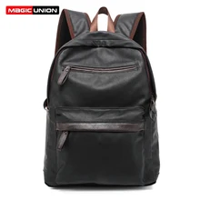 Волшебный союз масла Воск кожаный рюкзак, повседневные сумки и рюкзаки для путешествий для Для мужчин западный в студенческом стиле кожаные Школьный рюкзак