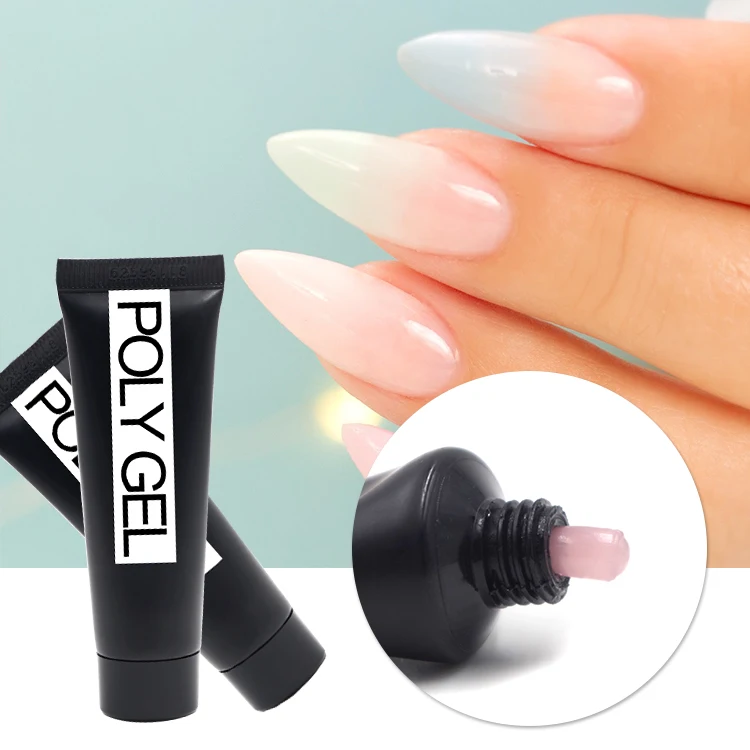 

Monasi 15g Strong Builder Poly UV LED Hard Nail Gel Polish Acrylic Finger Nail Extension Clear Crystal Jelly Nail Gel Camouflage