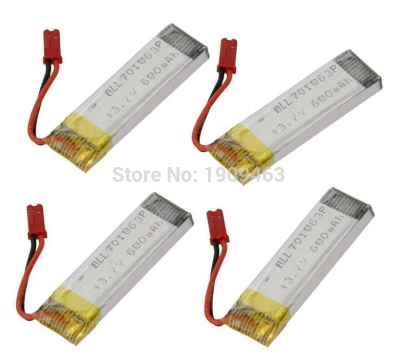4 шт. UDI U817A U818A U818 V959 V929 V222 S032 H07N H07NC H07NL GRC Quadricopter запасные части Аккумулятор 3 7 в 680