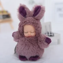 Силиконовый милый кролик с длинными ушами, Спящая кукла, игрушки, мягкие плюшевые куклы для детей, подарок для маленьких девочек, шарнирная кукла