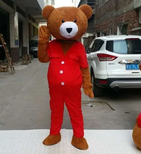 Teddy Bear Mascot Costume Plush Toys Halloween Party Fandy Dress For Adults HOT Teddy Bear Mascot Costume Plush Toys Halloween Party Fandy Dress For Adults HOT