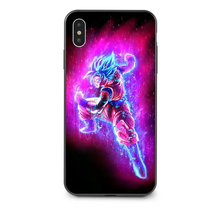 Горячая Dragon Ball Z Super DBZ Goku сайан вежета DBS мягкая задняя крышка чехол для iPhone 6 6S plus 7 8 plus X XS MAX XR 11 Pro Max - Цвет: TPU