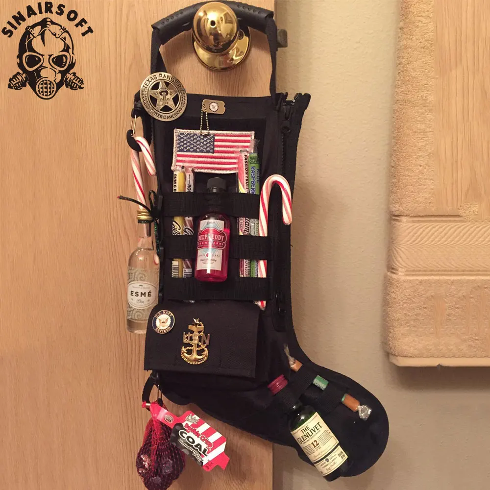 

SINAIRSOFT Tactical Christmas Socks Gift dump Nylon Military Hunting Camping MOLLE Straps Socking Magazine Pouches