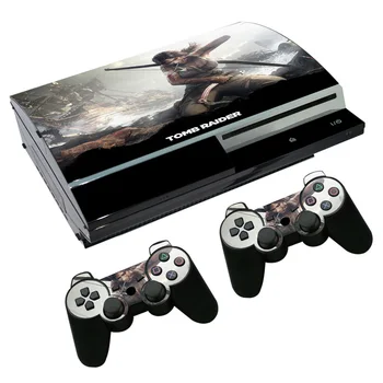 

free drop shipping simple design for skull design skin for PS3 Fat Console and Two Controller Decals TN-PS3-2005