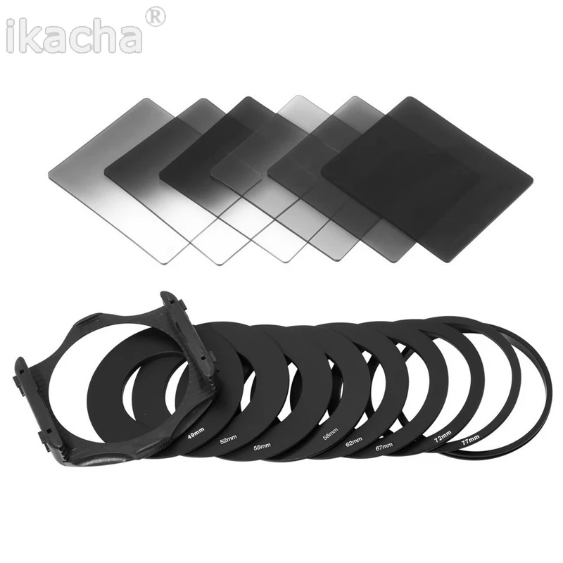 17 in 1 Digital Camera Lens Gradual ND Filter Set -4
