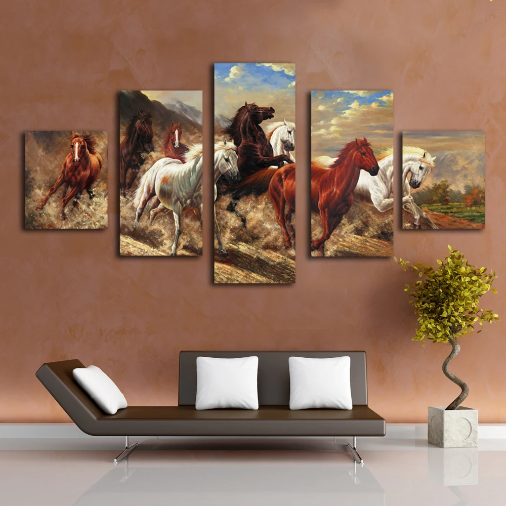 

Beautiful horse printing painting modern reproduction canvas artwork for friends