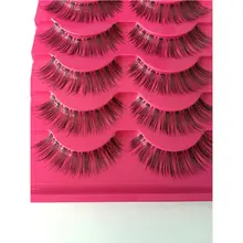 Хорошая 5 пар/компл. Макияж ручной работы из натурального Модные Длинные Накладные ресницы Красота косметическое средство A525