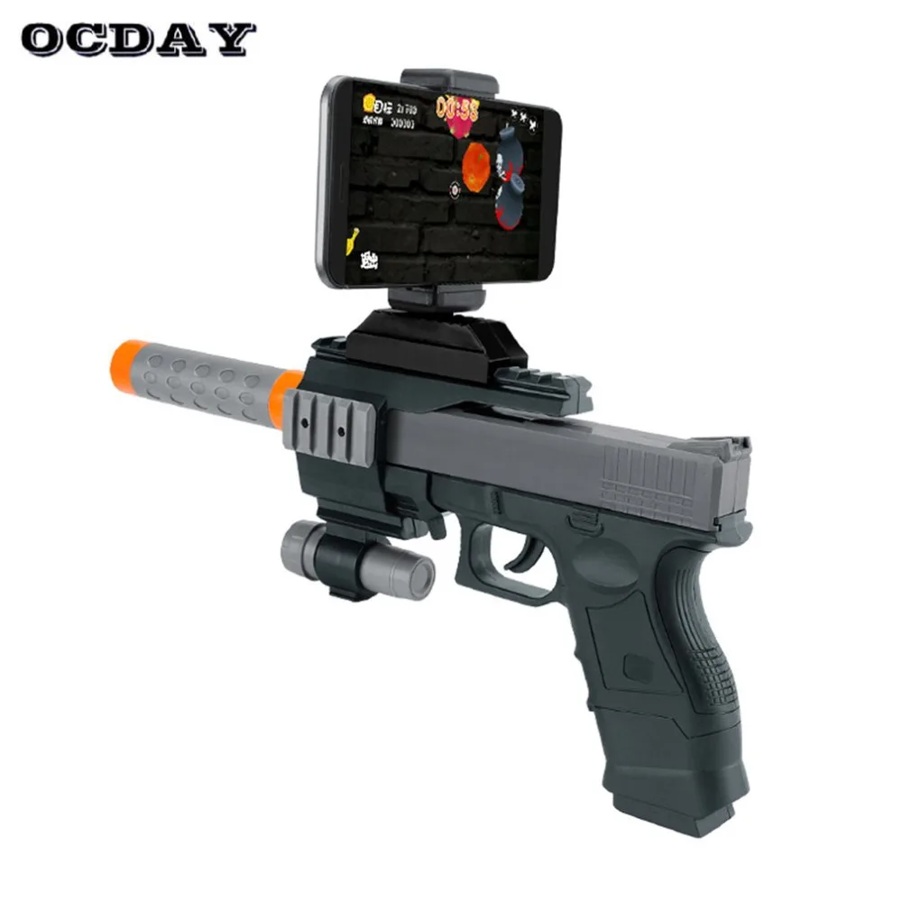 OCDAY Bluetooth 3D AR-Gun игры игрушечный пистолет VR игровой пистолет игрушка для Android iPhone телефоны крытый Открытый игрушки для детей портативный