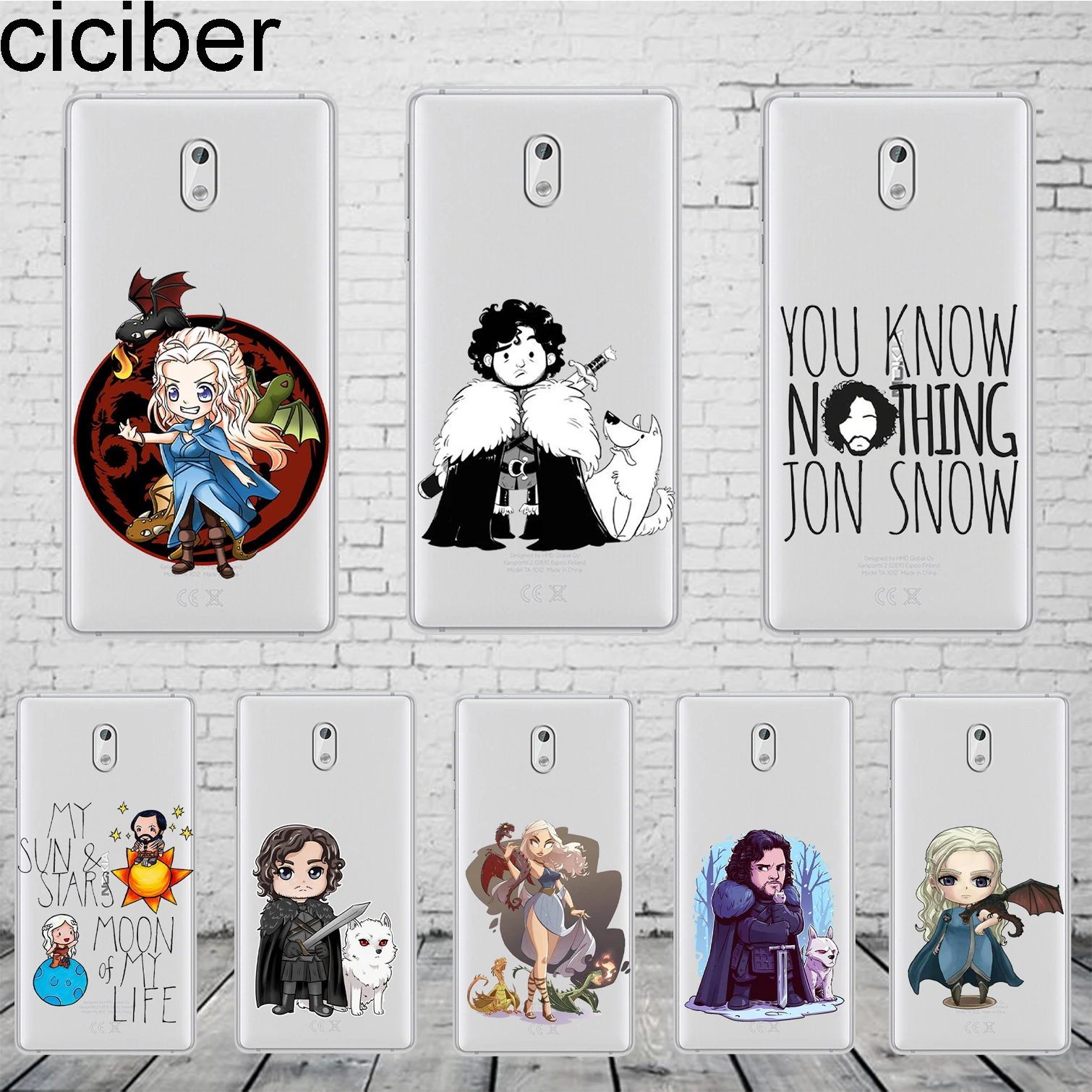 

ciciber Game Of Thrones Cover For Nokia 8 8.1 7 7.1 6 6.1 5 5.1 3 3.1 2 2.1 Plus 9 PureView Phone Case For Nokia X7 X6 X5 X3 TPU