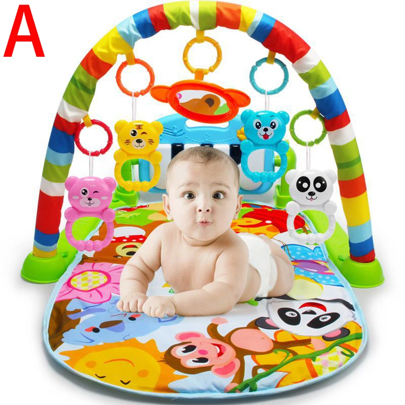 Baby Soft Playmat Piano Musical Sleep Lullaby Activity Fitness Gym Mat Kid Sleeping Safety Blanket Christmas Gift for Boy Girl